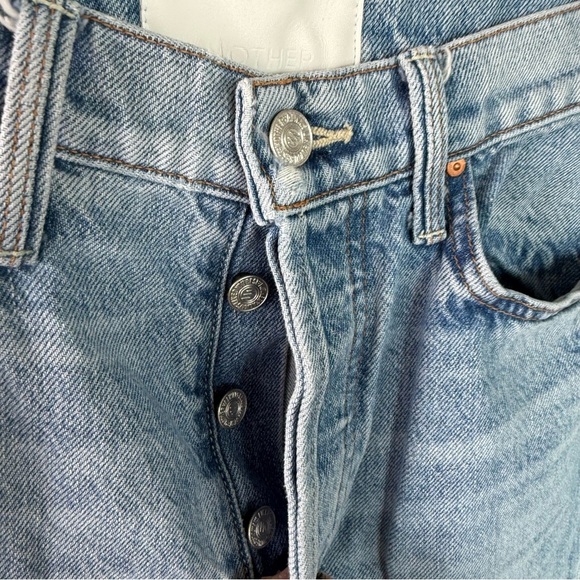 MOTHER Women's Straight Leg Jeans - Light Blue - Picture 15 of 15